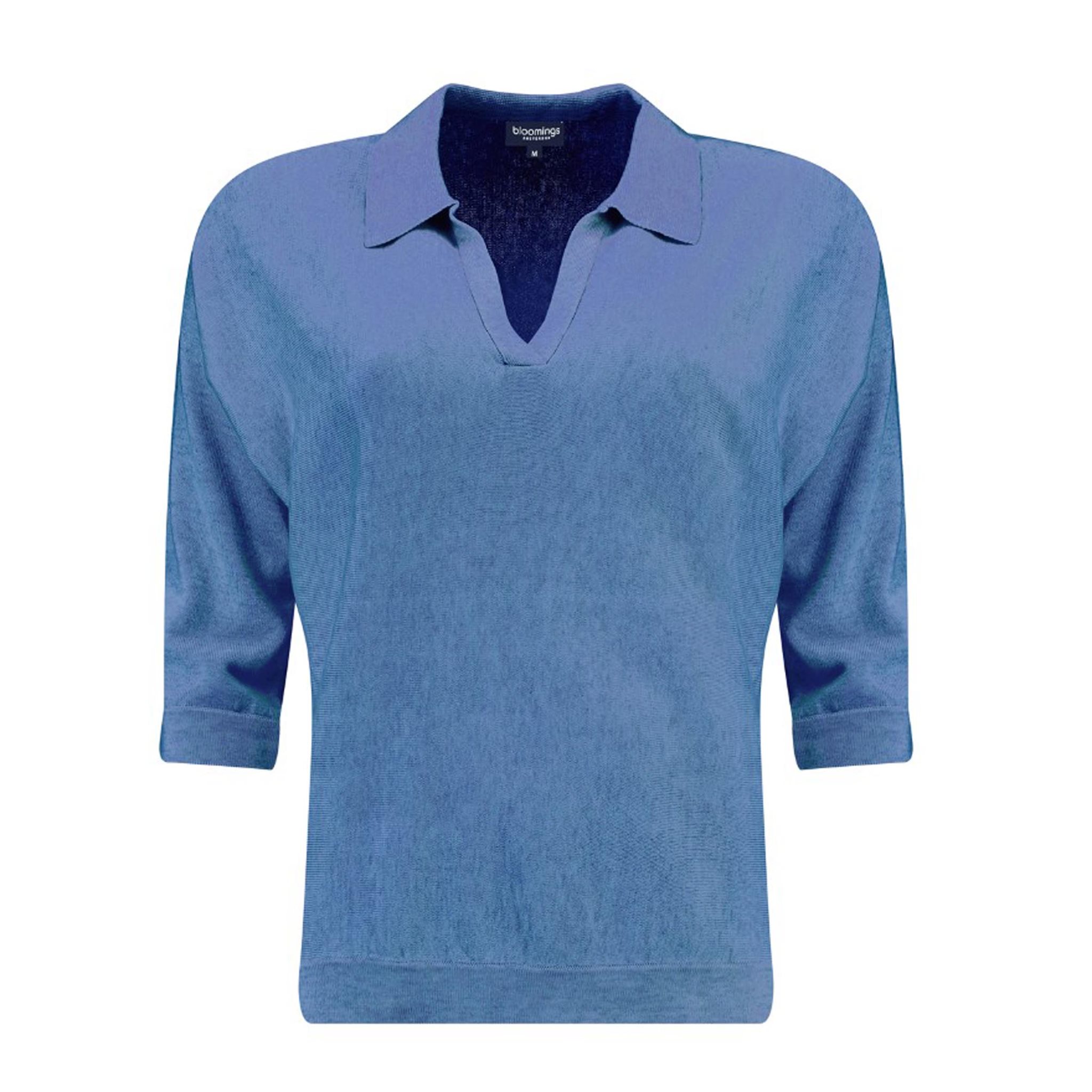 Polo collar pullover 3/4sleeve BLOOMINGS