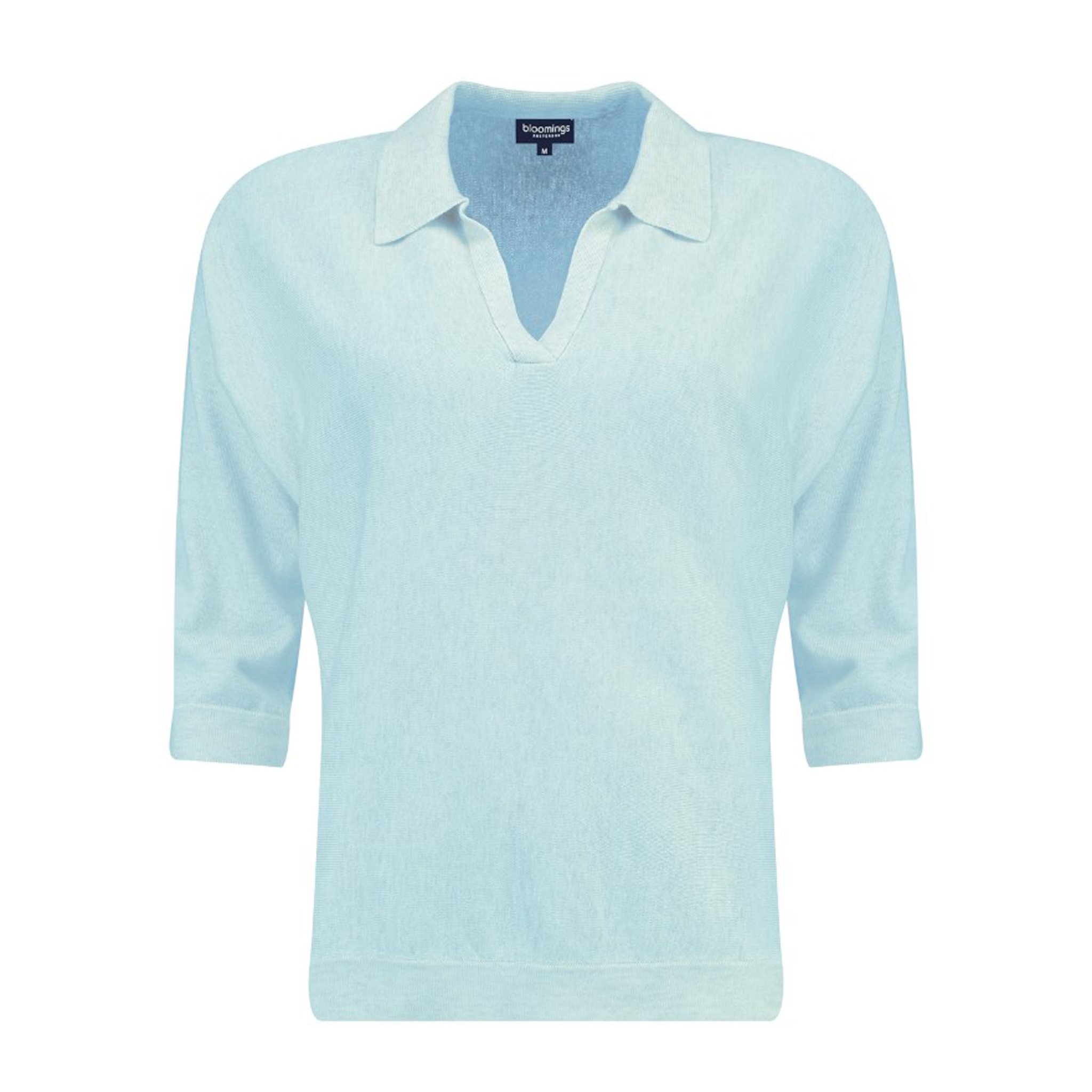 Polo collar pullover 3/4sleeve BLOOMINGS